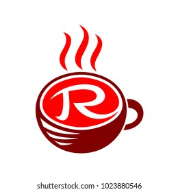 Drink Cup Logo With Letter R