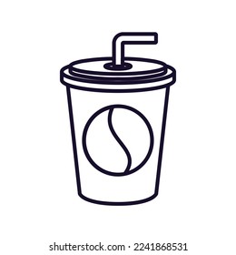 drink cup outline food icon