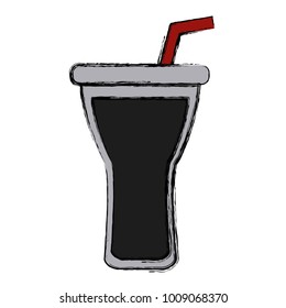 Drink cup with straw