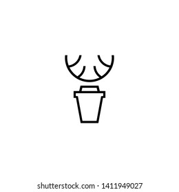 drink and deer vector logo