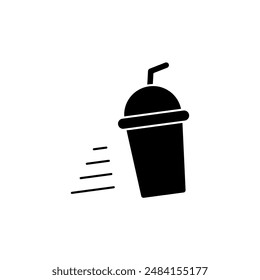 drink delivery concept line icon. Simple element illustration. drink delivery concept outline symbol design.