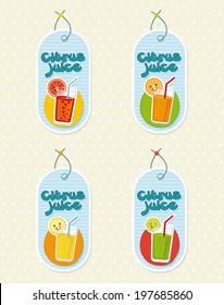 Drink design over beige background, vector illustration