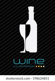 Drink design over black background, vector illustration