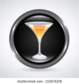 drink design over gray background vector illustration
