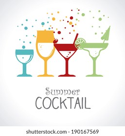 Drink design over white background, vector illustration