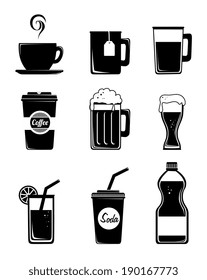 Drink design over white background, vector illustration