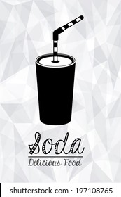 Drink design over white background, vector illustration