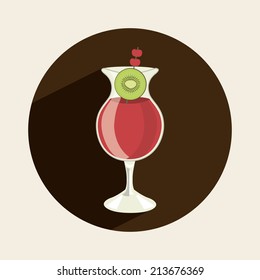 drink design over white  background vector illustration