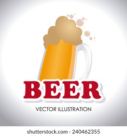 Drink design over white background, vector illustration.