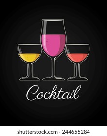 Drink design, vector illustration.