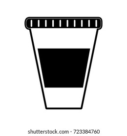 drink in disposable cup icon image 