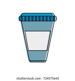 drink in disposable cup icon image