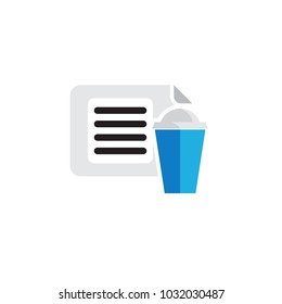 Drink Document Logo Icon Design