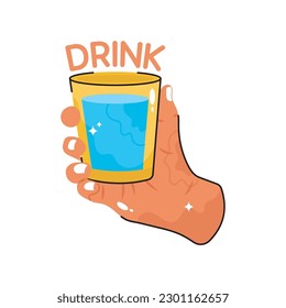 Drink doodle filled outline vector icon. EPS 10 file