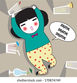 Drink Drank Drunk illustration