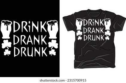 Drink Drank Drunk Shirt, Day Drinking Shirt, Funny Shirt, Gift For Friend, Drinking tShirt, Birthday Gift, Bachelorette Drinking tShirt
