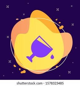 Drink, drop, glass abstract vector icon. Element of kitchen for mobile concept and web apps illustration. Thin flat icon for website design and development