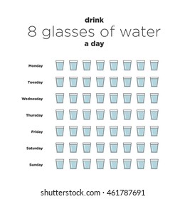 8 Glasses Of Water Stock Images, Royalty-Free Images & Vectors ...