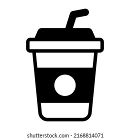 drink Finance Related Vector Line Icon. Editable Stroke Pixel Perfect.