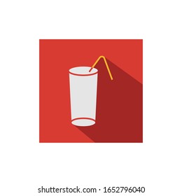 Drink flat icon vector - cold drinks