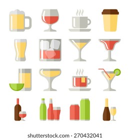 drink flat icons