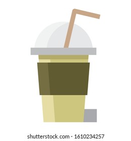 Drink Flat Vector Illustration, Beverage Icon Design
