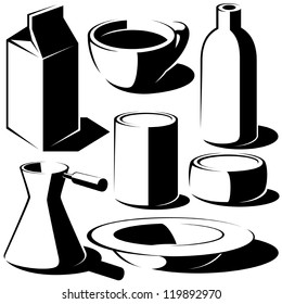 drink food dish set