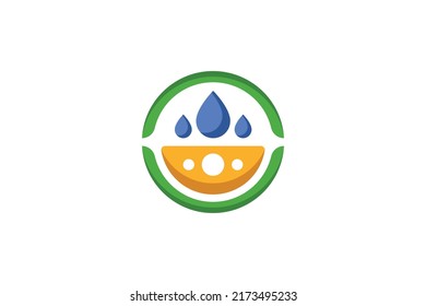 Drink and Foot Logo Vector