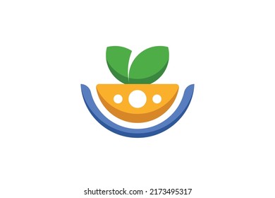 Drink and Foot Logo Vector