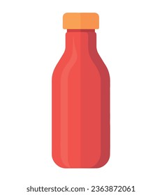 drink in glass bottle over white