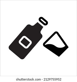 drink or glass icon, best used for banner or application