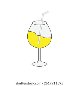 Drink glass icon design template isolated