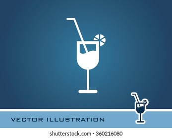 Drink Glass Icon. Eps-10.