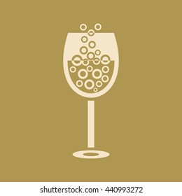 Drink Glass Icon. Eps-10.