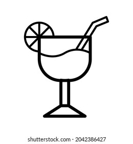 Drink glass icon Royalty free vector design