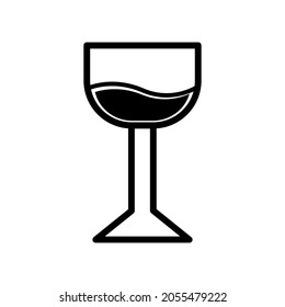 Drink glass icon royalty free vector design illustration