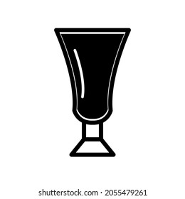 Drink glass icon royalty free vector design illustration