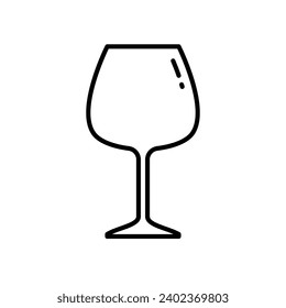 Drink glass icon with stem
