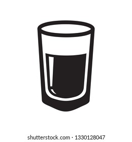 drink glass icon in trendy flat design 