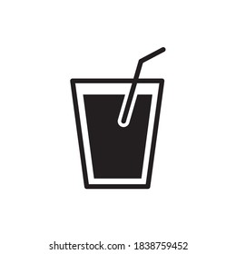 Drink Glass Icon Vector Illustration Design