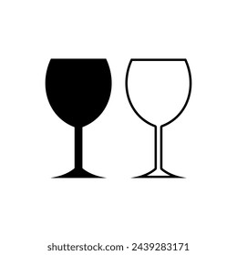 Trinkglas. Glas Icon Vektor isoliert. Symbolsymbol