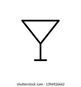 Drink Glass icon vector on white background