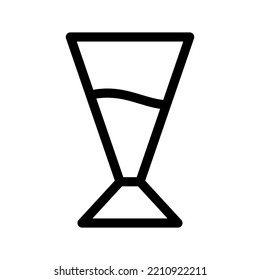 Drink Glass Icon Vector Symbol Design Illustration