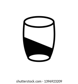 Drink glass icon vector templates