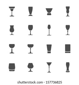 Drink glass icons