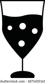 bebe un vaso. Icono de vector 