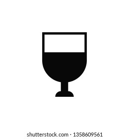 Drink, glass vector icon. Element of kitchen for mobile concept and web apps illustration. Thin flat icon for website design and development, app development. Premium icon