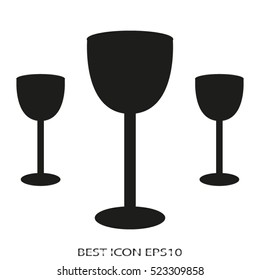 drink, glass, vector icon, eps10