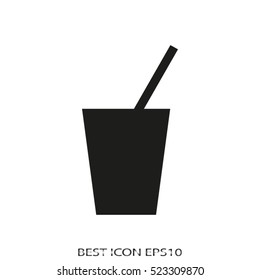drink, glass, vector icon, eps10