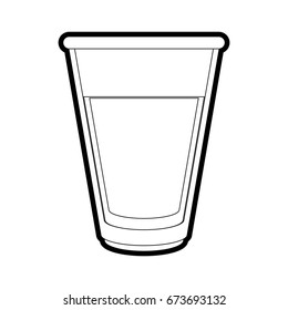 Drink glass vector illustration